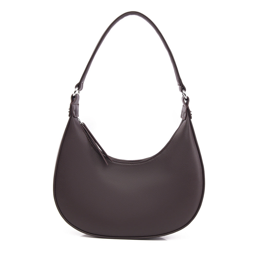 Niche design crescent shaped handbag for women