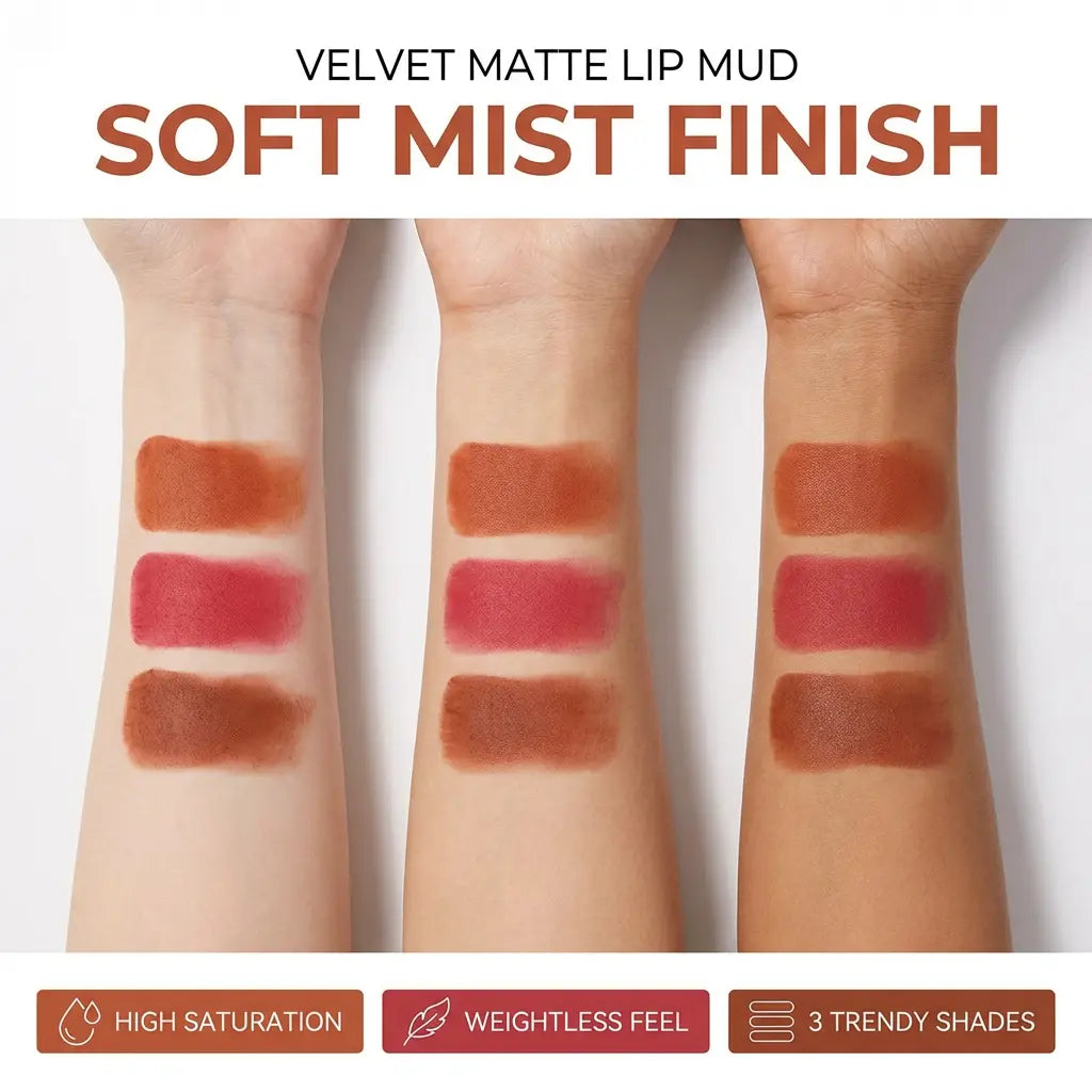 Soothe Kiss Soft Matte Lip Cream - 2-In-1 Long-Lasting Velvet Liquid Cosmetic, Lightweight Smooth Lip & Cheek Blush with Cheek Highlighter, for Adults & All Skin Types (Summer Vibes)