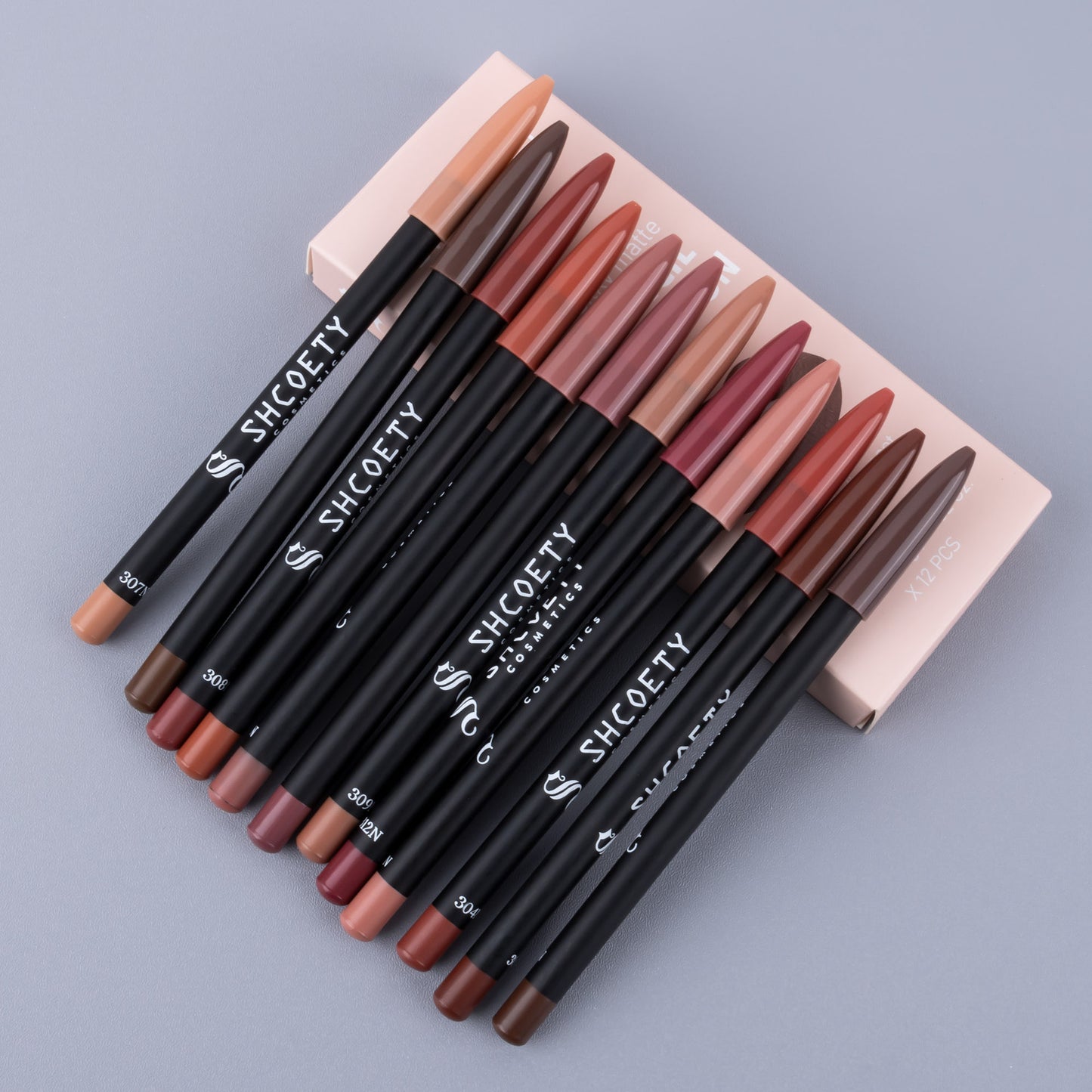 12-Color Matte Lipstick and Liner Set