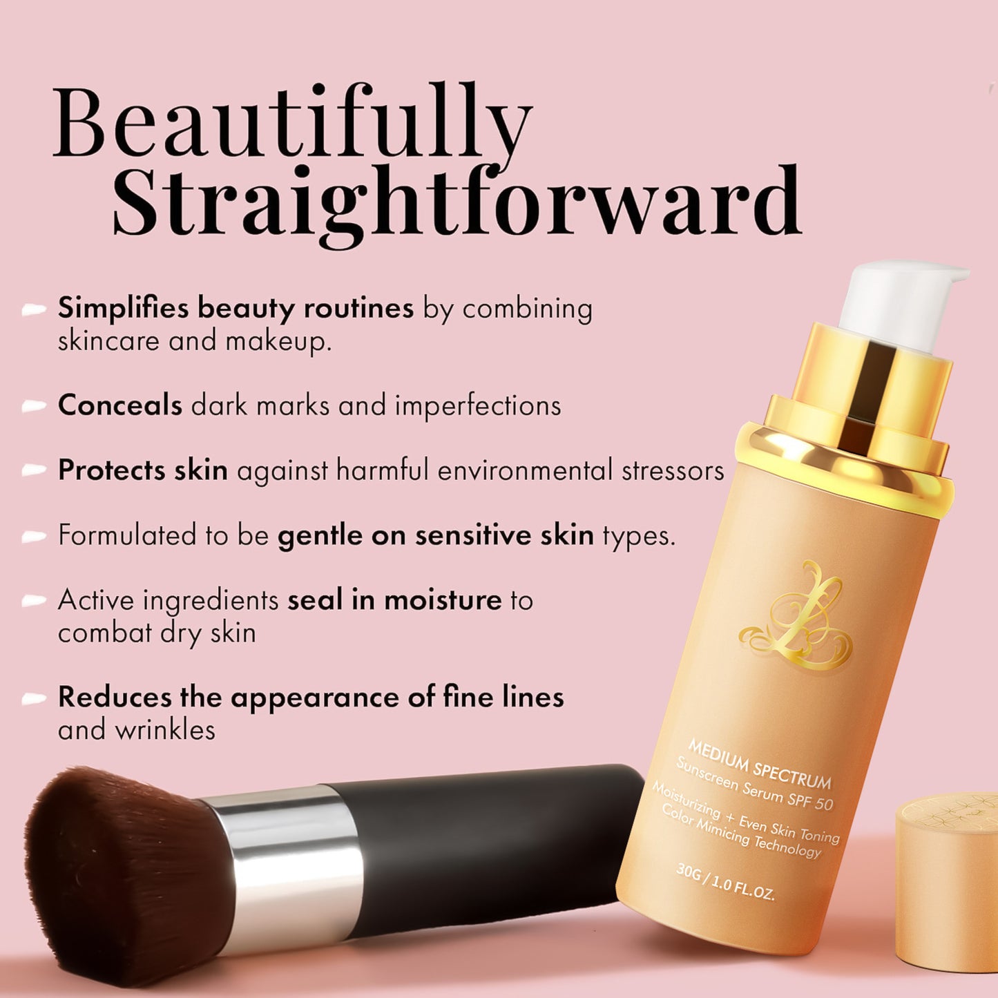 Color changing foundation