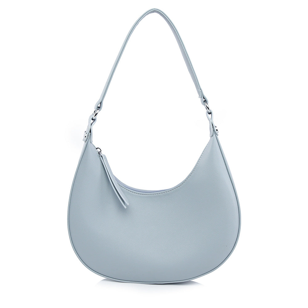 Niche design crescent shaped handbag for women
