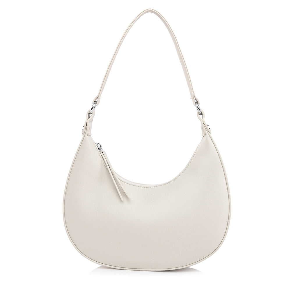 Niche design crescent shaped handbag for women