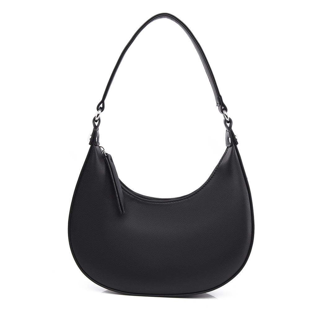 Niche design crescent shaped handbag for women