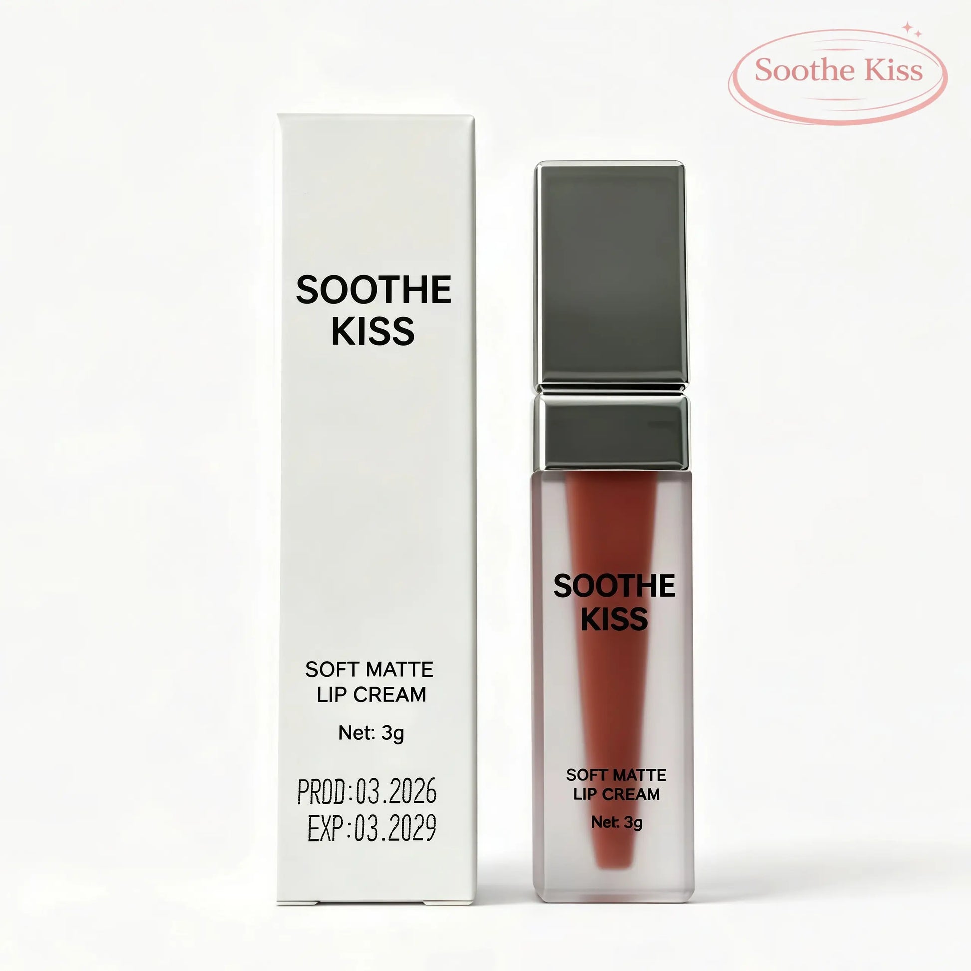 Soothe Kiss Soft Matte Lip Cream - 2-In-1 Long-Lasting Velvet Liquid Cosmetic, Lightweight Smooth Lip & Cheek Blush with Cheek Highlighter, for Adults & All Skin Types (Summer Vibes)